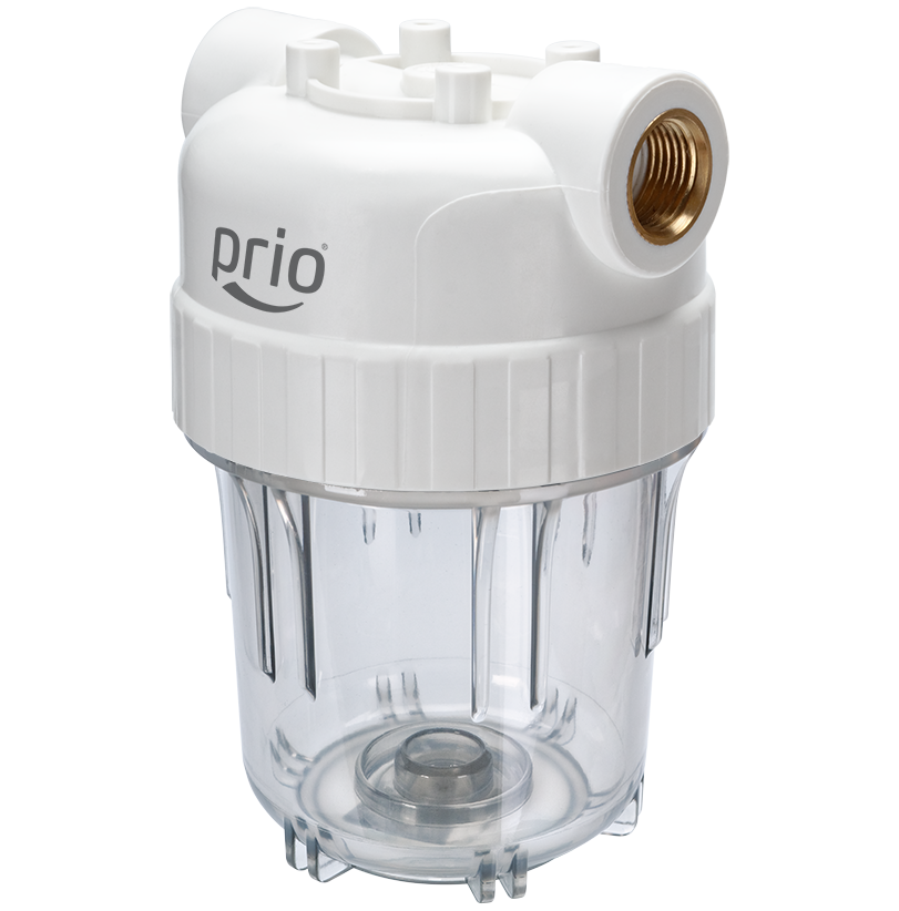 In-Line 5” water filter with transparent housing