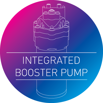 Optional integrated booster pump